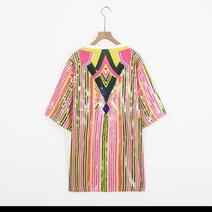 Colorful Striped Short Sleeve Top